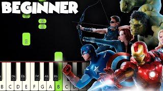 The Avengers Theme | BEGINNER PIANO TUTORIAL + SHEET MUSIC by Betacustic