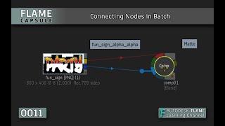 Flame Capsule 011 - Connecting Batch Nodes - Flame 2021