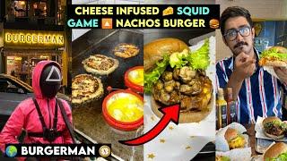 Squid Game ⭕ Style le Cheese  Infused Nachos Burger  | Burgerman | Peppa Foodie