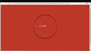 Javascript Clock  CSS Neumorphism Working Analog Clock UI Design4