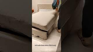 #ikea Kivik sofabed cover assembling, customizable dew Linen slipcovers of many shapes. Best deal.