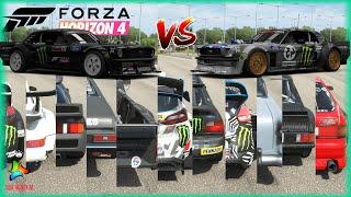 Forza Horizon 4 Top Fastest Hoonigan Cars | Top Speed Battle - All Stock | 4K Gameplay