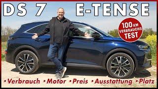 DS 7 E-Tense 100 km Verbrauch Test - Was kann das französische Premium SUV | Probefahrt Review 2023