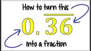 How to Convert a Repeating Decimal when 2 Numbers Repeat