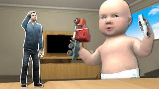 We SHRUNK & a Giant Baby is after us! - Garry's Mod Gameplay