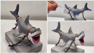 How To Make an Angry Shark with polymer clay