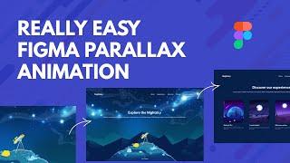 Really simple Parallax Animation Using Smart Animate (Figma)