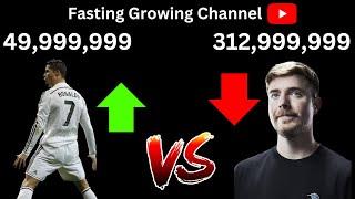 UR Cristiano Live Subscriber Counter | Fasting Growing Channel | Ronaldo vs MrBeast For The #1 Spot