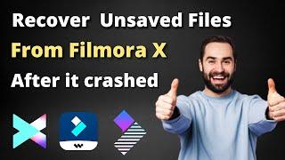 How to recover Unsaved Projects in Filmora || Find Backup Projects ||