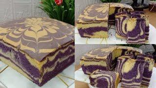 Cara Buat Cake Marble Vanila Keladi | Resepi Anti Gagal | By Lia Kitchen