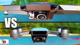 DJI Mavic Pro Platinum vs DJI Spark!  Quick shot comparison!  Drone Flight Friday