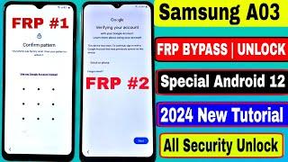 WITHOUT PC 2024:- Samsung A03 Frp Bypass Android 13 || No Talkback - No Tool || Samsung Frp Bypass