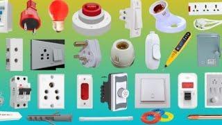 Electrical House Wiring Materials Name & Pictures | House Wiring List with Images | Electrician Work