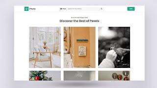 Pexels Clone Only Using HTML CSS And JS