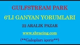 22 ARALIK 2024 PAZAR GULFSTREAM PARK 6’LI GANYAN TAHMİNİ