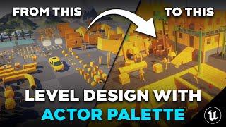 How to Use the Actor Palette in UE5 for Faster Level Design!