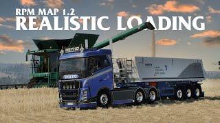 Realistic Wheat Loading in ETS2 | Volvo FH & Schmitz Trailer in Action! RPM Map 1.2 | Location BANN