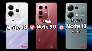 Redmi Note 14 vs Infinix Note 50 vs Redmi Note 13 Pro 4G