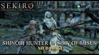 Shinobi Hunter Enshin of Misen Mini-Boss Fight (No Damage) - Sekiro Shadows Die Twice (PC)