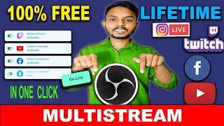 How to Stream on Multiple Platforms Using OBS FREE | Stream on Youtube And Facebook at the Same Time