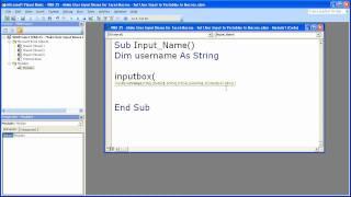 Excel Macro VBA Tip 25 - Make User Input Boxes for Excel Macros & Set a Variable Equal to The Input