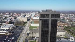 Drone Shots of Downtown Springfield, Missouri