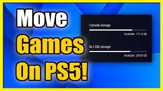 How to Move Games on PS5 to External Drive or M.2 SSD (Fast Tutorial)