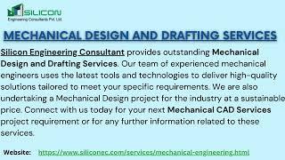 Mechanical Design and Drafting Services - SiliconEC Consultant Pvt Ltd