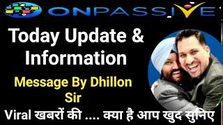 #ONPASSIVE || Viral खबरों की....... क्या है आप खुद सुनिए || Today Update & Information ‍‍‍