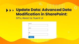 SPFx Updating Data in List Using PnP, React JS, and TypeScript | SharePoint Framework Customization