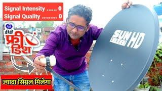 No Signal in DD Free Dish Signal Intensity 0 Signal Quality 0 general knowledge DD free Dish problem