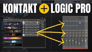 LOGIC PRO + KONTAKT | How To Use MULTI-OUTPUT Mode