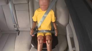 Demonstration crashes - Importance of child restraints