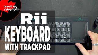 Rii K18 Plus Multimedia Wireless Keyboard with Trackpad