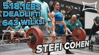 Stefi Cohen All-Time World Record Deadlift @ US Open 2018