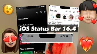 iOS 16.4 Transparent Status Bar 2023 | IPhone Notch On Android | its Snow00