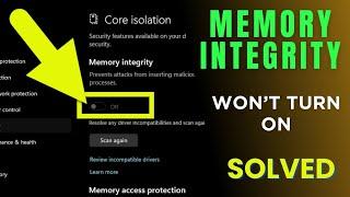[SOLVED] How to turn on Memory Integrity in Windows 10 or 11 | Core Isolation Memory Integrity