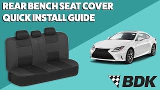 Universal Car Rear Bench Seat Cover Quick Installation Guide Video - 2021 Edition