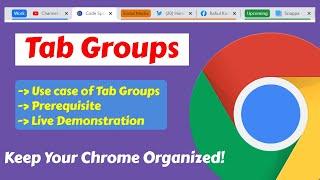 New Feature! How to Create Group of Tabs in Google Chrome (Laptop users)