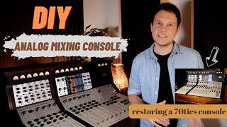 Vintage Mixing Console Restoration - repair and expand the KSG625 from 1972!