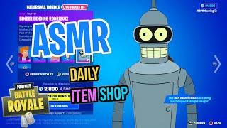 ASMR Fortnite NEW Futurama Skins! Daily Item Shop  Relaxing Whispering 