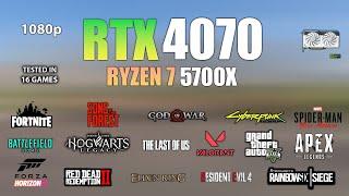 RTX 4070 + Ryzen 7 5700X : Test in 16 Games - RTX 4070 Gaming Test