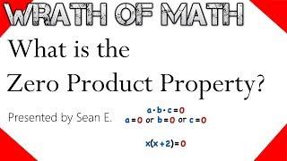 What is the Zero Product Property?