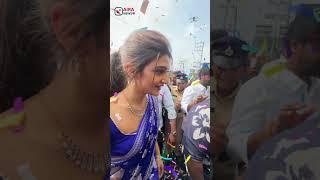 #dancingqueen #sreeleela at #southindiashoppingmall Opening #shorts #ytshorts #airanews