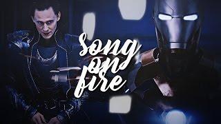 Tony & Loki | Song On Fire (+ Lucy'sHeart)