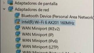 Portátil ASUS sin WIFI /X421/X413/X513/M413/M513/FX506 - Intel (R) Wi-Fi 6 AX201 160 Mhz
