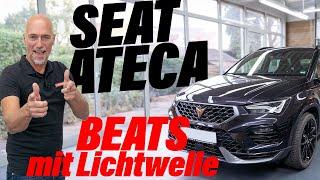 Seat Ateca Beats Soundsystem verbessern (mit Lichtwelle): Subwoofer, DSP Endstufe und Lautsprecher