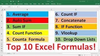 10 Rumus Excel Paling Penting - Menjadi Mudah!