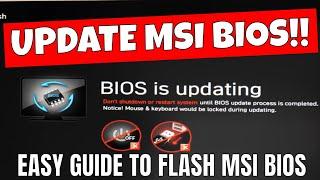 How To Flash Update MSI Motherboard BIOS Without USB Flashback Button B650 Edge Wifi