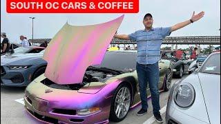 I drove my corvette to the best cars and coffee in the west coast ( south oc cars and coffee)